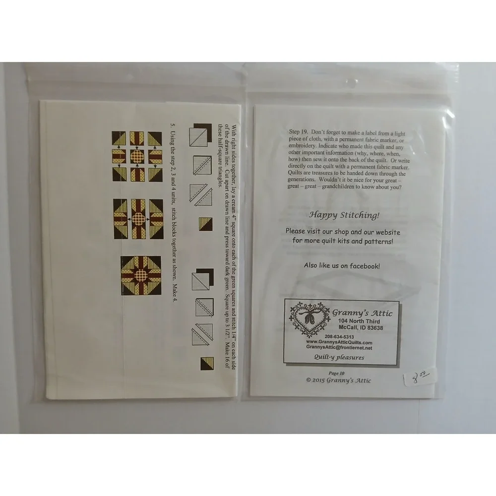 Bloom Creek -Holidays At Home. Month 4  frame Quilt Pattern & Counrt Fair Runner